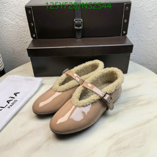 ALAIA Women's Cowhide and Wool Mary Jane Shoes - Comfortable and Stylish