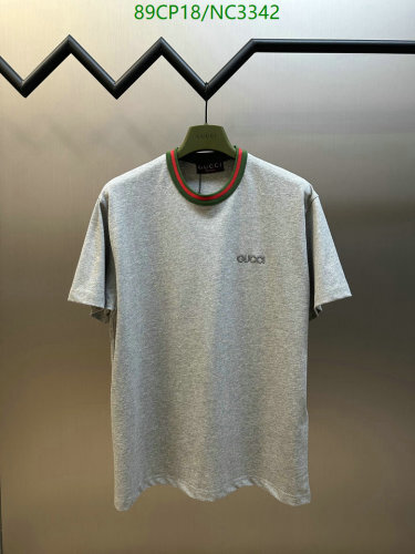 Gucci Men's Cotton Jersey T-Shirt with Web Collar - Stylish and Comfortable