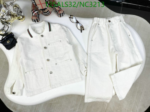 Gucci Kids' White Denim Jacket & Trousers Set - Stylish & Comfortable