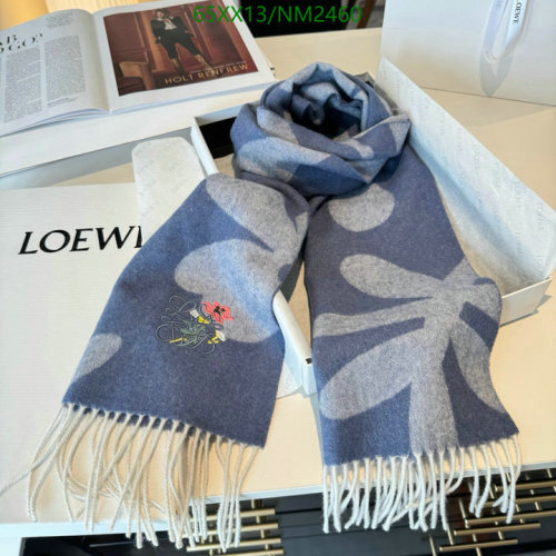 Loewe Cashmere Scarf, Stylish Floral Design, 30-180cm – NM2460