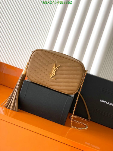 Saint Laurent Lou Camera Bag in Brown Leather with Gold-Tone Hardware