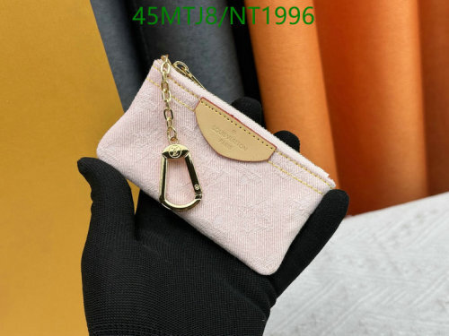 Louis Vuitton Monogram Empreinte Key Pouch Wallet in Pink, 12 x 7 cm