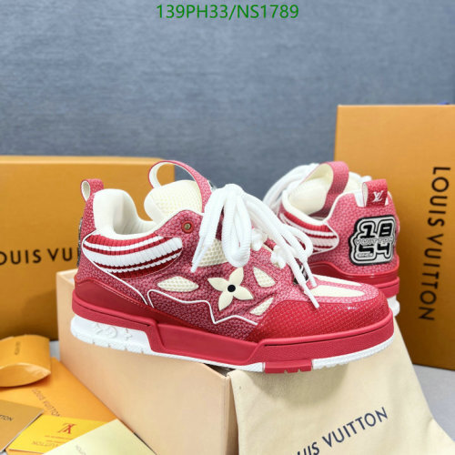Louis Vuitton Unisex Cowhide Sneakers EU35-46 - Stylish & Comfortable