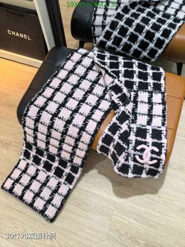Elegant Chanel Knit Scarf - NM2132 - 30x190cm - Stylish and Warm