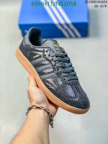Adidas Samba Unisex Sneakers Gray Leather EU36-45, Stylish and Comfortable