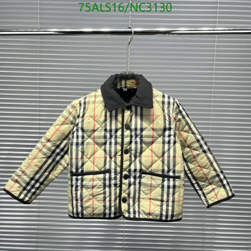 Burberry Kids Quilted Jacket, Classic Check Pattern, Sizes 100-160