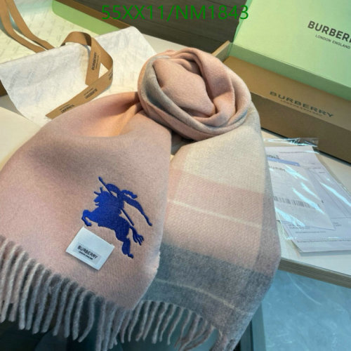 Burberry Cashmere Scarf - 30-200cm, Pink, Iconic Design, Warm and Luxurious