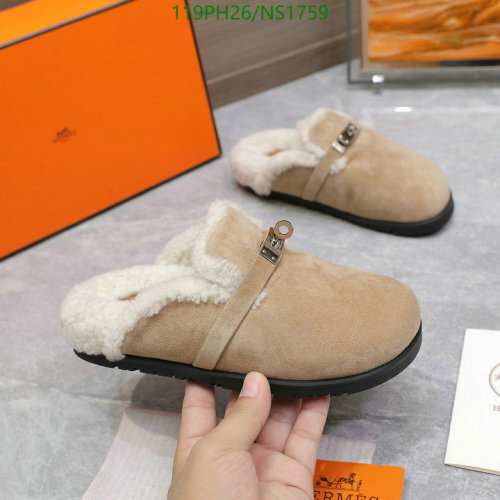 Hermès Unisex Wool Slipper Mules - Cozy Indoor/Outdoor Shoes