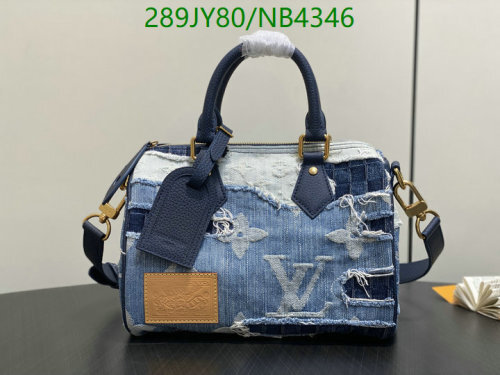 Louis Vuitton Speedy Bandouliere 25 Denim Patchwork Bag, 15 x 15 x 25 cm