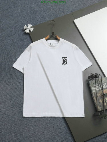 Burberry Cotton T-Shirt with Monogram Logo, Short Sleeve, Casual Style 7 Burberry Cotton T-Shirt with Monogram Logo, Short Sleeve, Casual Style