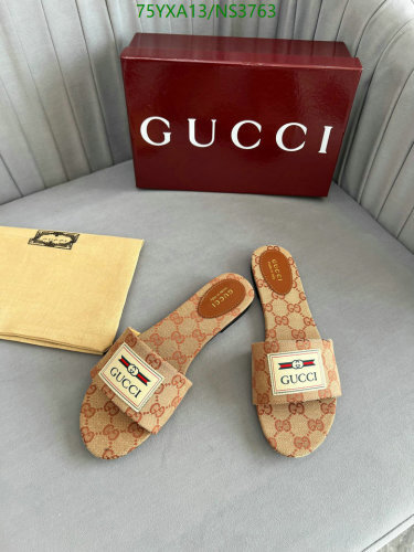 Gucci Women's Slide Sandal in Signature GG Canvas, Comfortable & Stylish