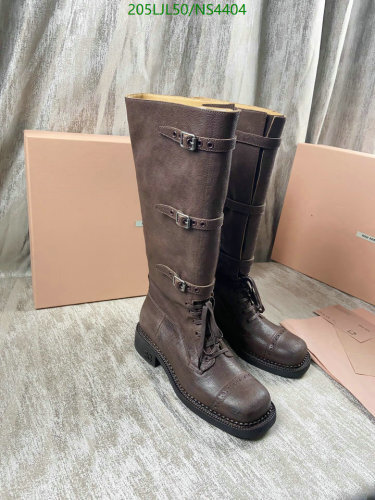 Women's Brown Cowhide Leather Knee-High Boots with Buckle Straps (EU 35-40)