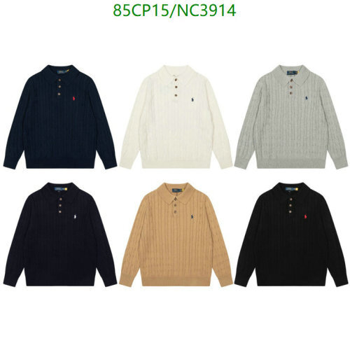 Ralph Lauren Cable-Knit Cotton Sweater-Classic Fit-Long Sleeve Polo Shirt