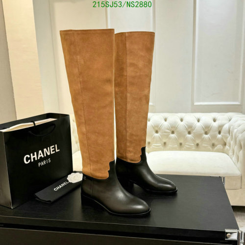 Chanel Women's Knee High Boots Sheepskin Genuine Leather - Various Sizes