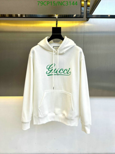 Gucci Unisex Hoodie with Green Logo - Sizes M to XXXL - Stylish & Comfortable