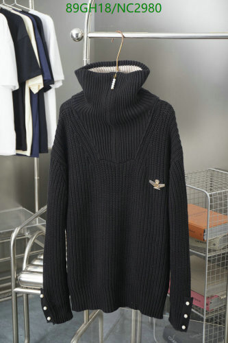 Louis Vuitton Black Cotton-Wool-Cashmere High Neck Sweater, Sizes S-XL