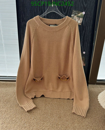 Gucci Women's Beige Knit Sweater with Decorative Pockets - Sizes M, L 7 Gucci Women's Beige Knit Sweater with Decorative Pockets - Sizes M, L