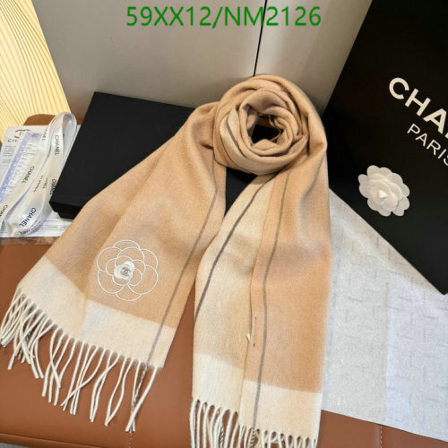 Elegant Chanel Cashmere Scarf - 30-180cm, NM2126 - Timeless Style & Comfort