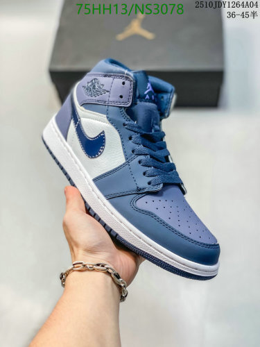 Air Jordan 1 Mid Basketball Shoes - Stylish, Comfortable, Unisex Design