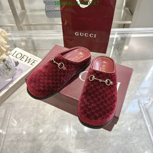 Gucci Women's Velvet Mules with Horsebit Detail - Red