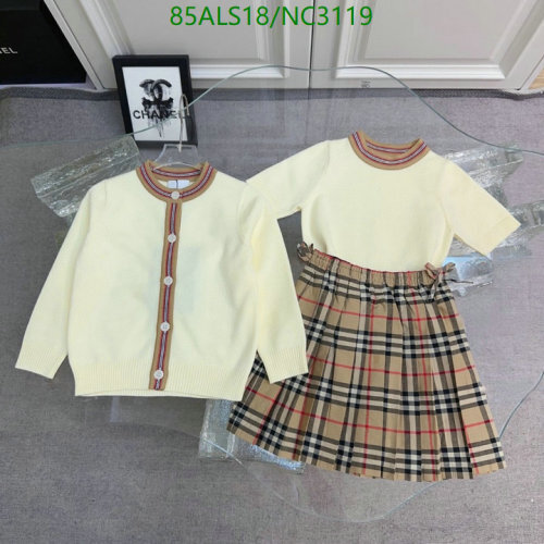 Burberry Kids' 3-in-1 Clothing Set: Cardigan, Top & Skirt - Sizes 90-170