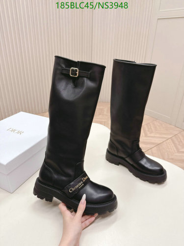 Christian Dior Black Leather High Boots for Women | EU35-40