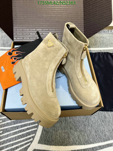 Prada Women's Beige Suede Ankle Boots with Front Zipper - Size EU35-EU40