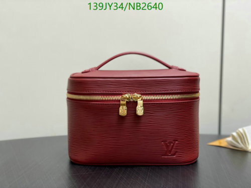 Louis Vuitton Epi Leather Vanity PM Case, Rouge, 20 x 13.5 x 12cm