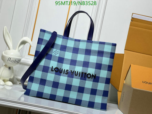 Louis Vuitton Damier Azur Coated Canvas Tote Bag, 42 x 34 x 16 cm