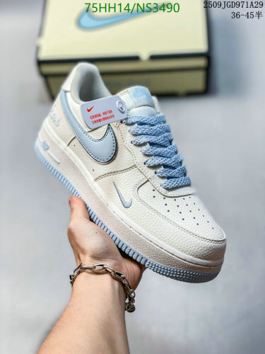Nike Air Force 1 Low: Women's Ivory and Blue Casual Sneakers - Sizes EU36-45