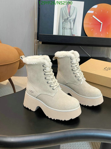 UGG Women's Classic Lace-Up Weather Boots Wool Blend Platform Ankle Booties