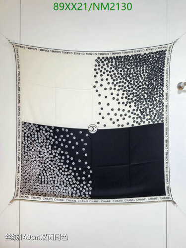 Elegant Chanel Cashmere Silk Scarf - 140cm x 140cm - Timeless Design