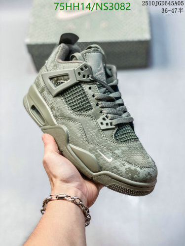 Air Jordan 4 Retro Olive Canvas Shoes NS3082, Unisex, EU36-47, Perfect for All