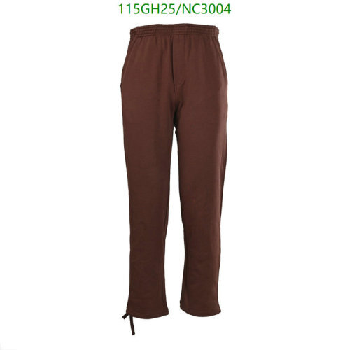 Pradaa Brown Cotton Blend Lounge Pants | Elastic Waistband, Drawstring Detail