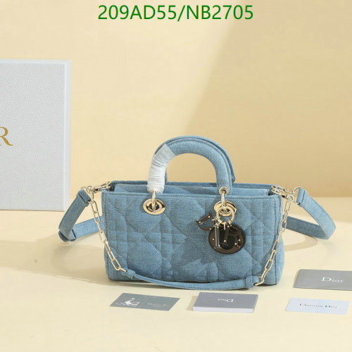 Dior Lady Dior Denim Quilted Bag, 26 cm - Iconic Style and Craftsmanship