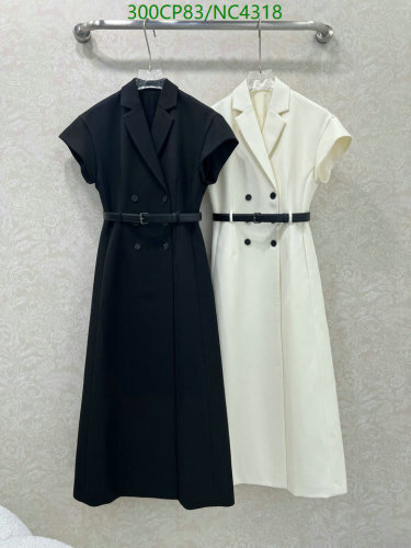 Dior Double-Breasted Midi Dress with Belt | Elegant Women's Apparel