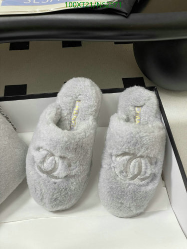 Chanel Women's Wool Slippers - Cozy & Stylish Footwear, EU Size 35-40