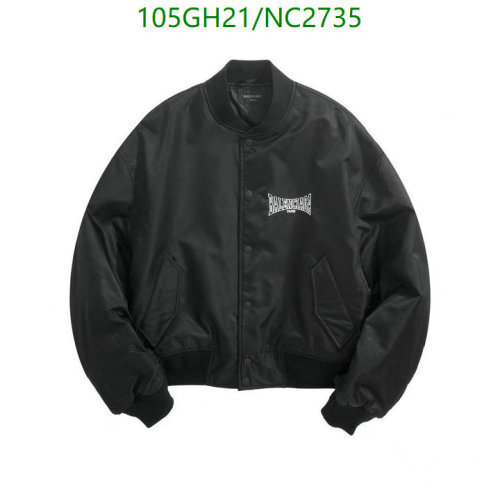Balenciagaa Nylon Bomber Jacket - Stylish Outerwear, Sizes S-L, Black