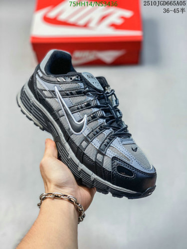 Nike P-6000 Sneakers - Black and Silver Running Shoes for Women Unisex EU36-45