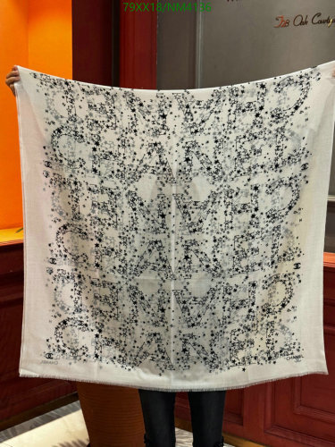 Chanell Cashmere Scarf, 100-200cm - Elegant Star Pattern, Luxurious and Warm