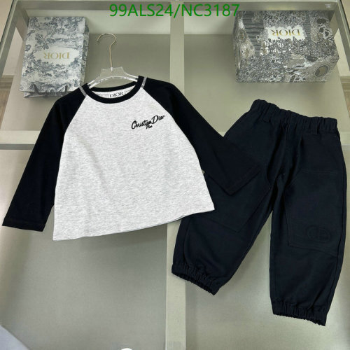 Dior Kids' Two-Piece Outfit - Long Sleeve Top and Stylish Pants Set
