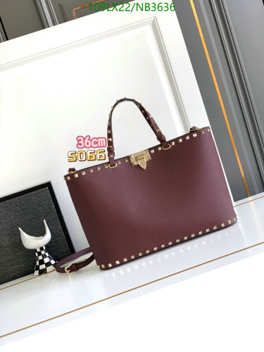 Valentino Garavani Rockstud Tote Bag Genuine Leather - 36 x 24 x 8cm