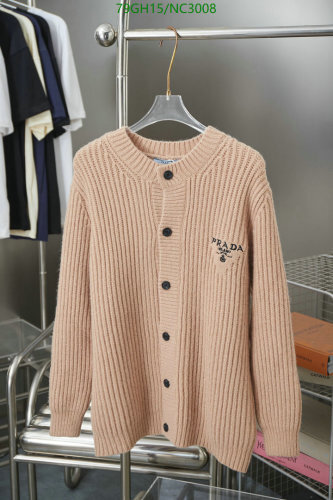 Prada Cotton-Wool-Cashmere Blend Cardigan Sweater - Stylish and Cozy