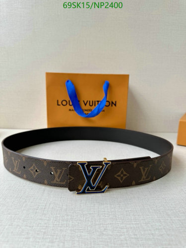 Louis Vuitton Monogram Leather Belt, 4.0cm Width Designer Belts For Men