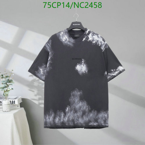 Balenciaga Distressed-Print Cotton T-shirt - Grey, Sizes XS to L Available