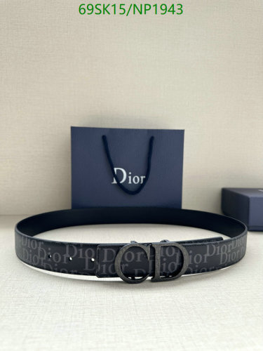 Dior Belt - Cowhide Leather, 3.5cm Width, Iconic CD Buckle, Sizes 95-120cm