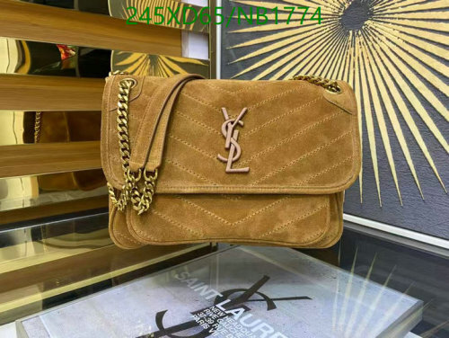 Yves Saint Laurent Suede Shoulder Bag, 28cm - Stylish & Luxurious Design