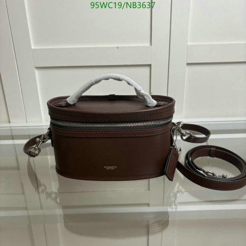 Coach Genuine Leather Vanity Crossbody Bag, Brown, 22*13*8CM