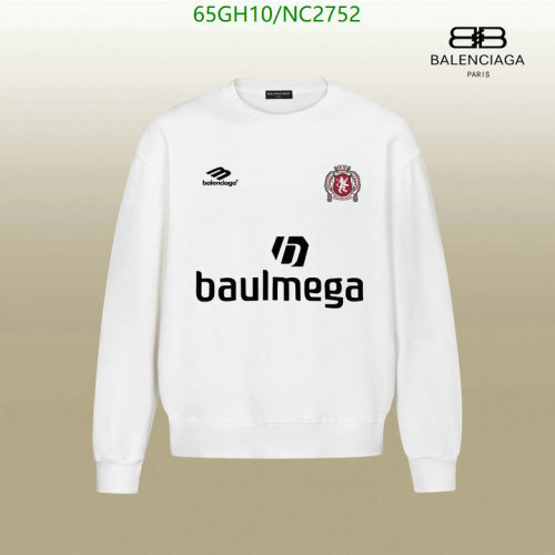 Balenciaga White Cotton Sweatshirt With Logo, Sizes XS-XL, Comfortable Fabric