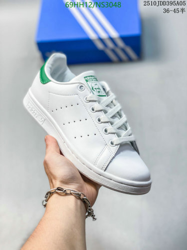 Adidas Stan Smith Unisex Sneakers Classic Tennis Shoes - White/Green, EU36-45